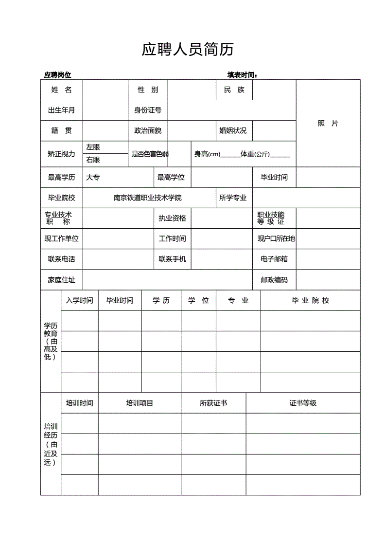 求職簡歷怎么寫(求職簡歷怎么寫吸引人)